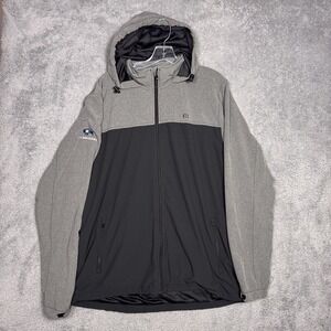 Travis Mathew Jacket Mens 2XL XXL Full Zip Hood Rain Wind Tech D A Davidson